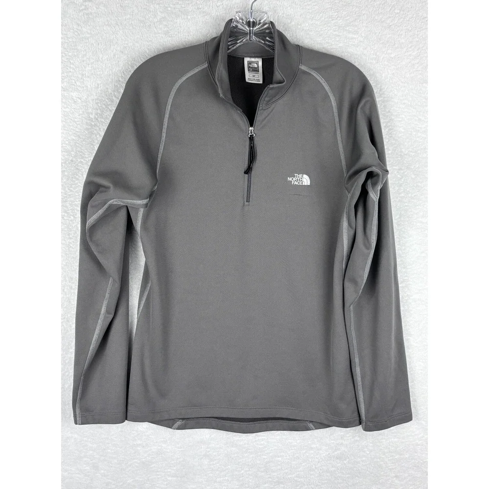 THE NORTH FACE Men's Gray 1/4 Zip Pullover Jacket Size S‎